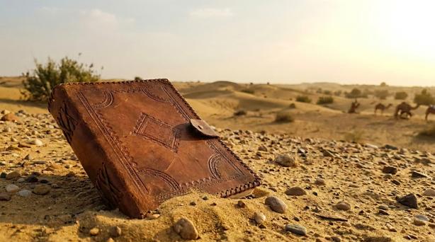 Retkatha leather diary overhead